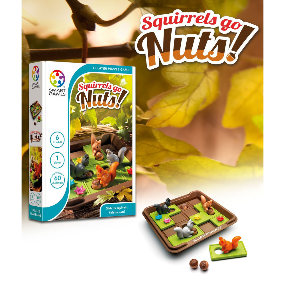New in Box-Smart Games Squirrels Go Nuts-Multilingual